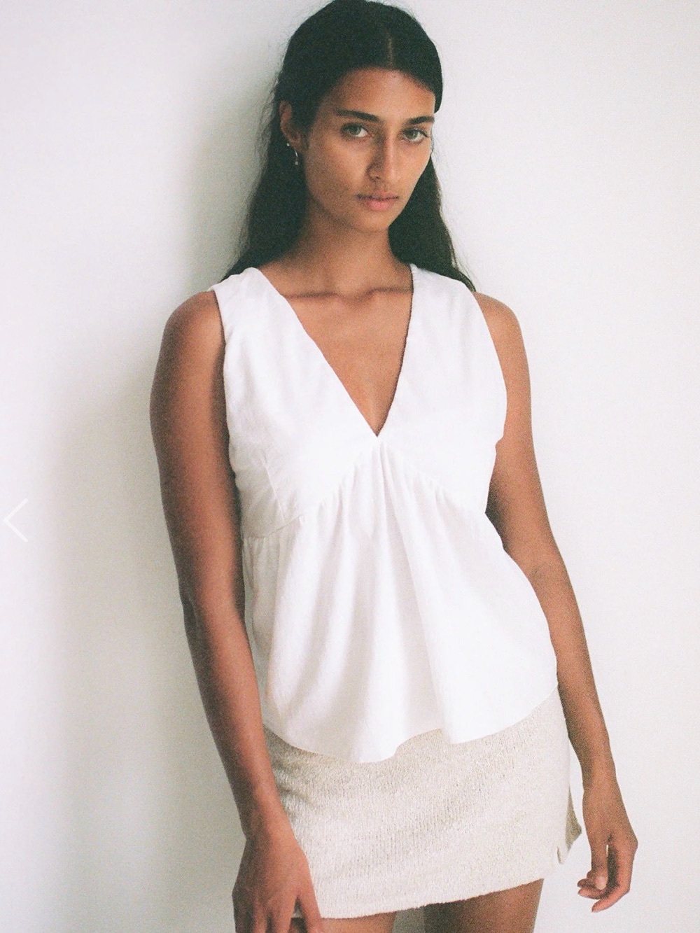 NWT Indigo Luna Mökki Top Off White XL/XXL Boho Lace-Up Slow Fashion